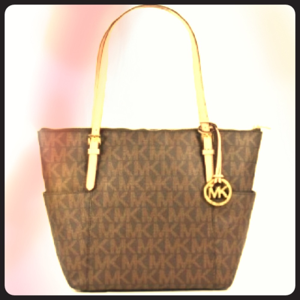 Michael Kors Zip-Top Logo Tote