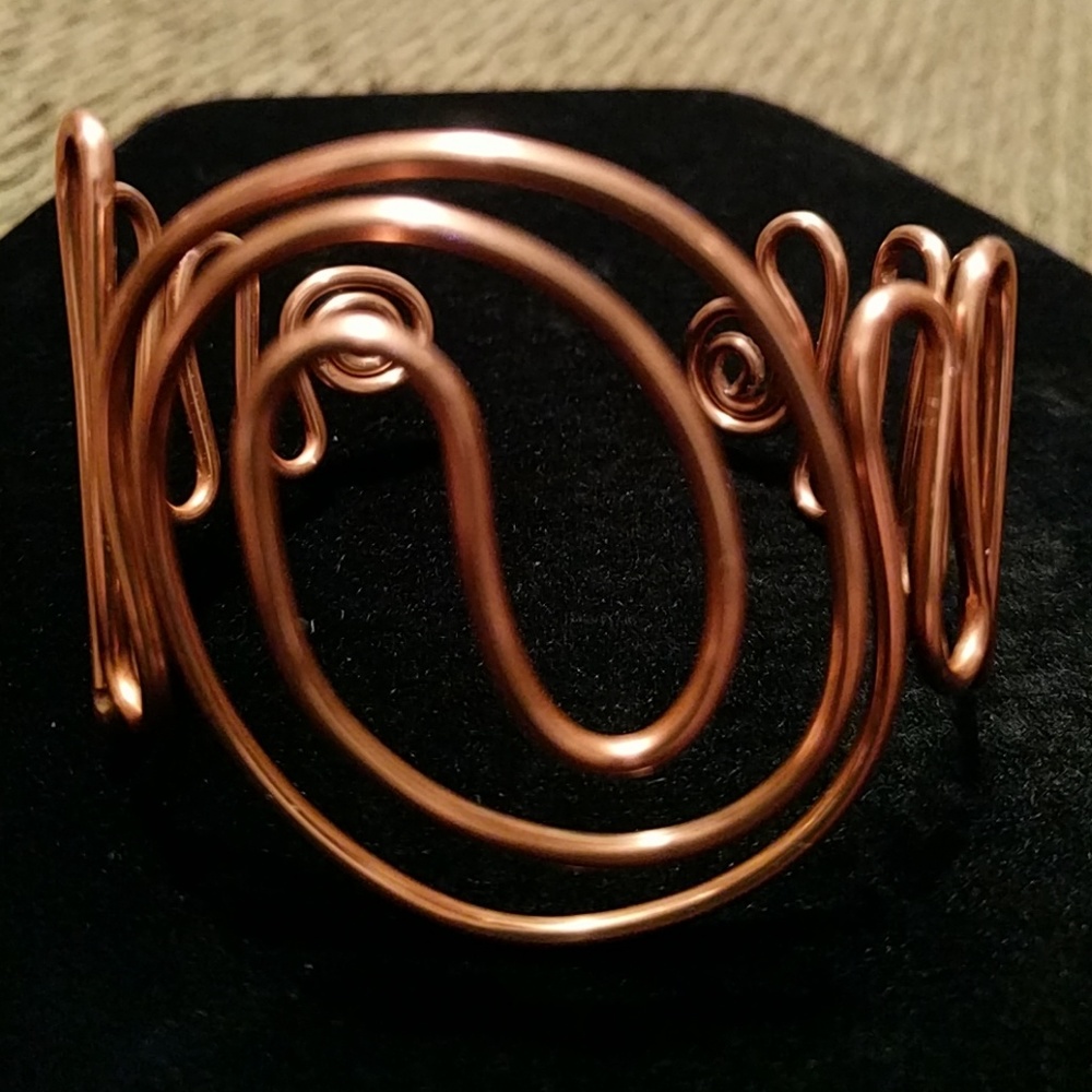 Copper wire bracelet