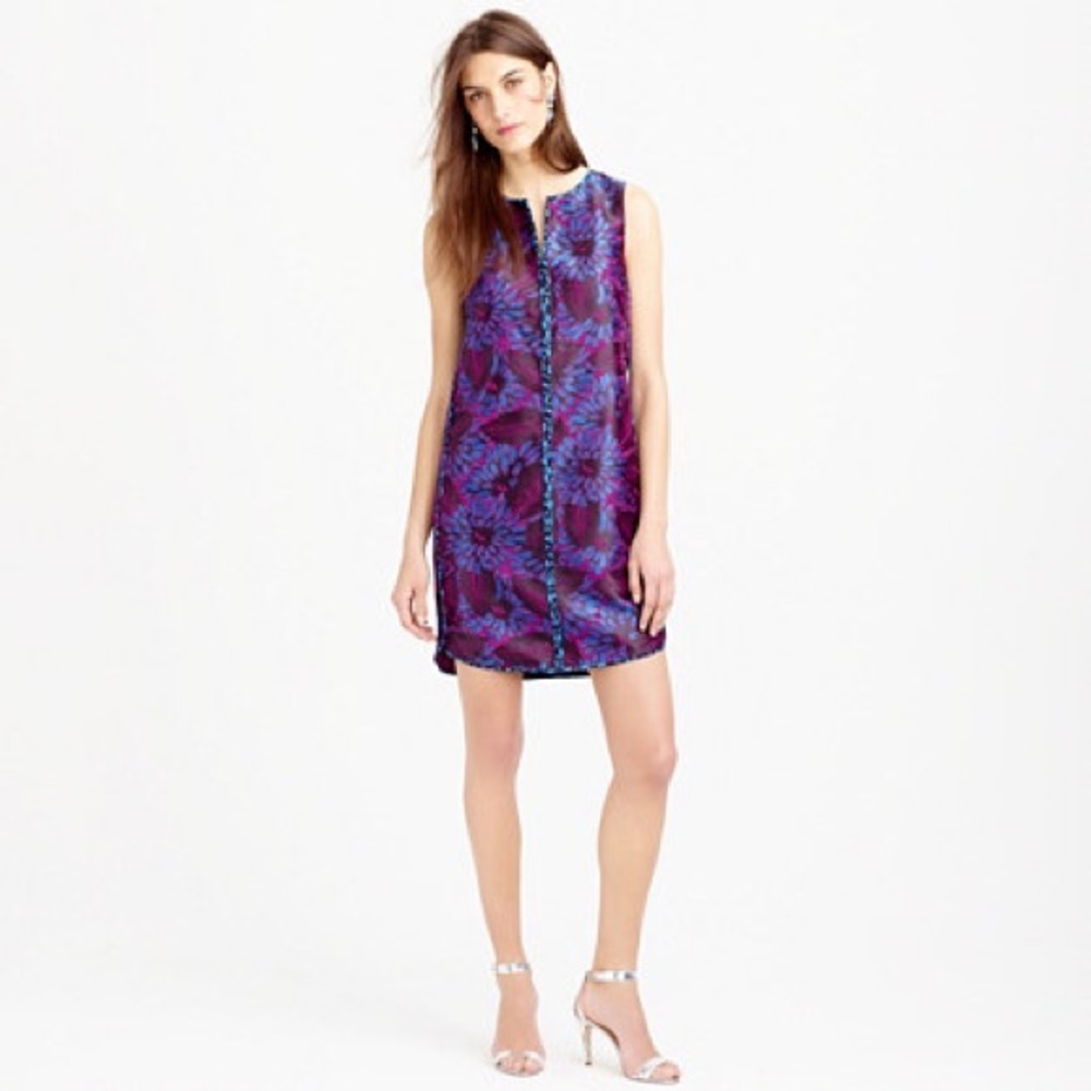 J. Crew Jacquard shirt dress 6 NWT