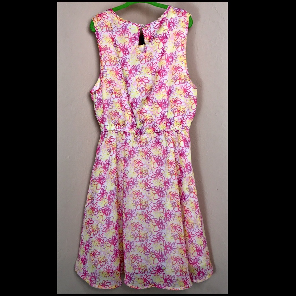 DKNY Multicolored sleeveless layered dress Girls L
