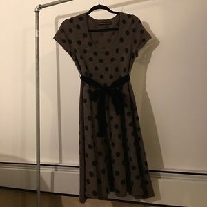 Retro winter wool dress