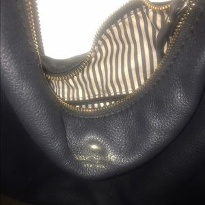 KATE SPADE  BLACK LEATHER FINLEY HOBO BAG