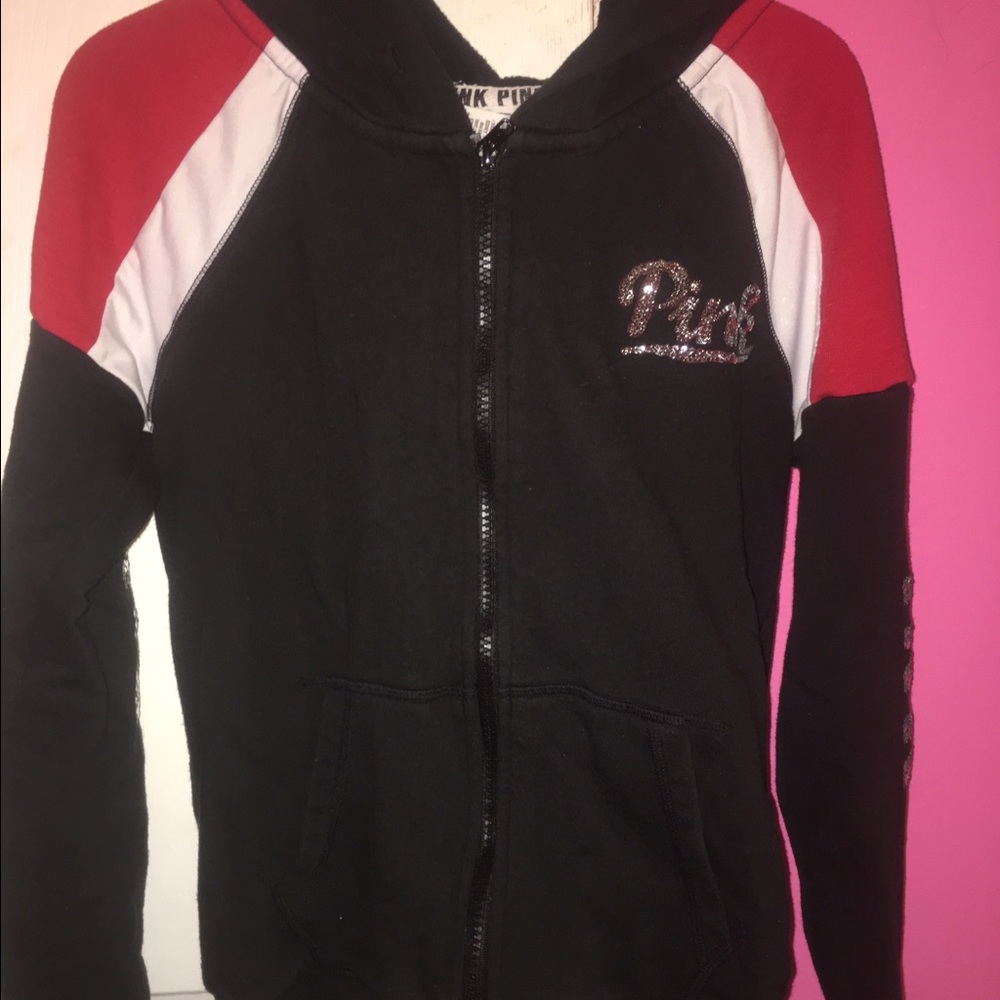 Pink vs bling zip up XS