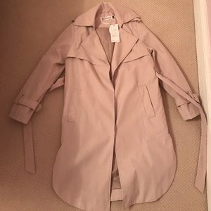 Beige women's trench coat