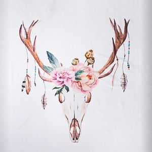 Tilly's floral skull tapestry