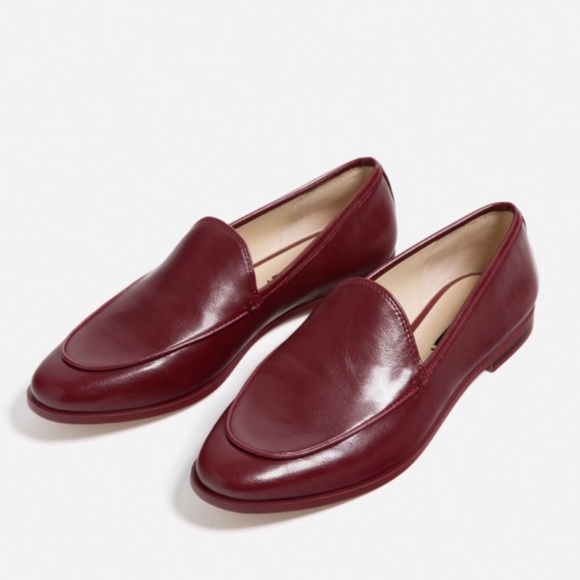 Zara Shoes - Zara burgundy loafers