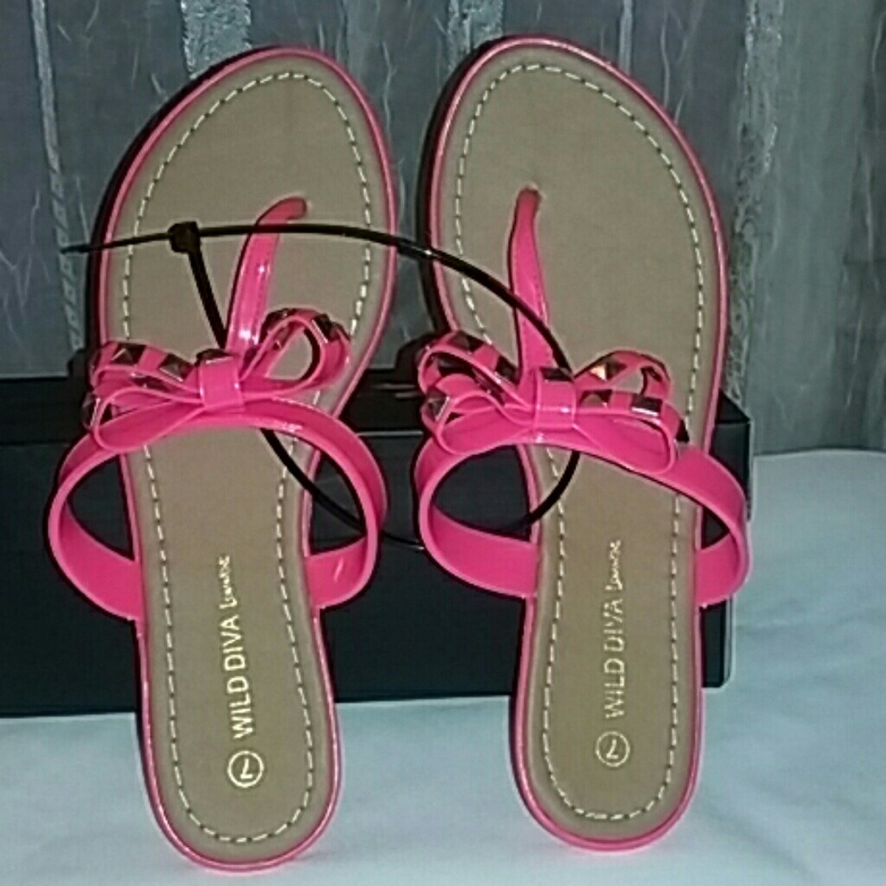 GIRLS JELLY SLIPPERS SZ 7