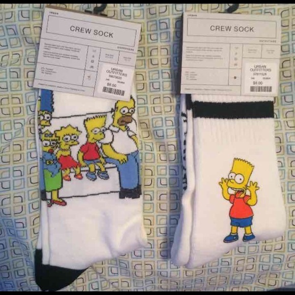 Urban Outfitters Other - The simpsons socks - urban outfitters
