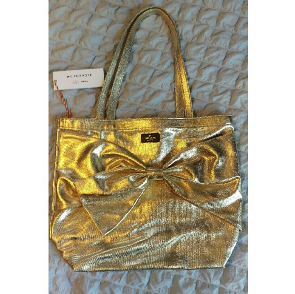 NWT! Kate Spade On Purpose Gold Tote