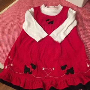 Jumper with long sleeved jersey