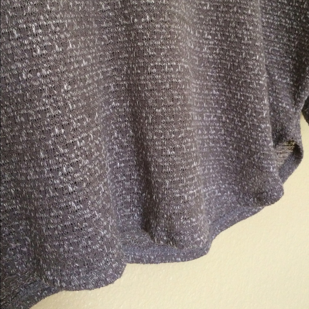 Grey speckled dolman top - Picture 3 of 4