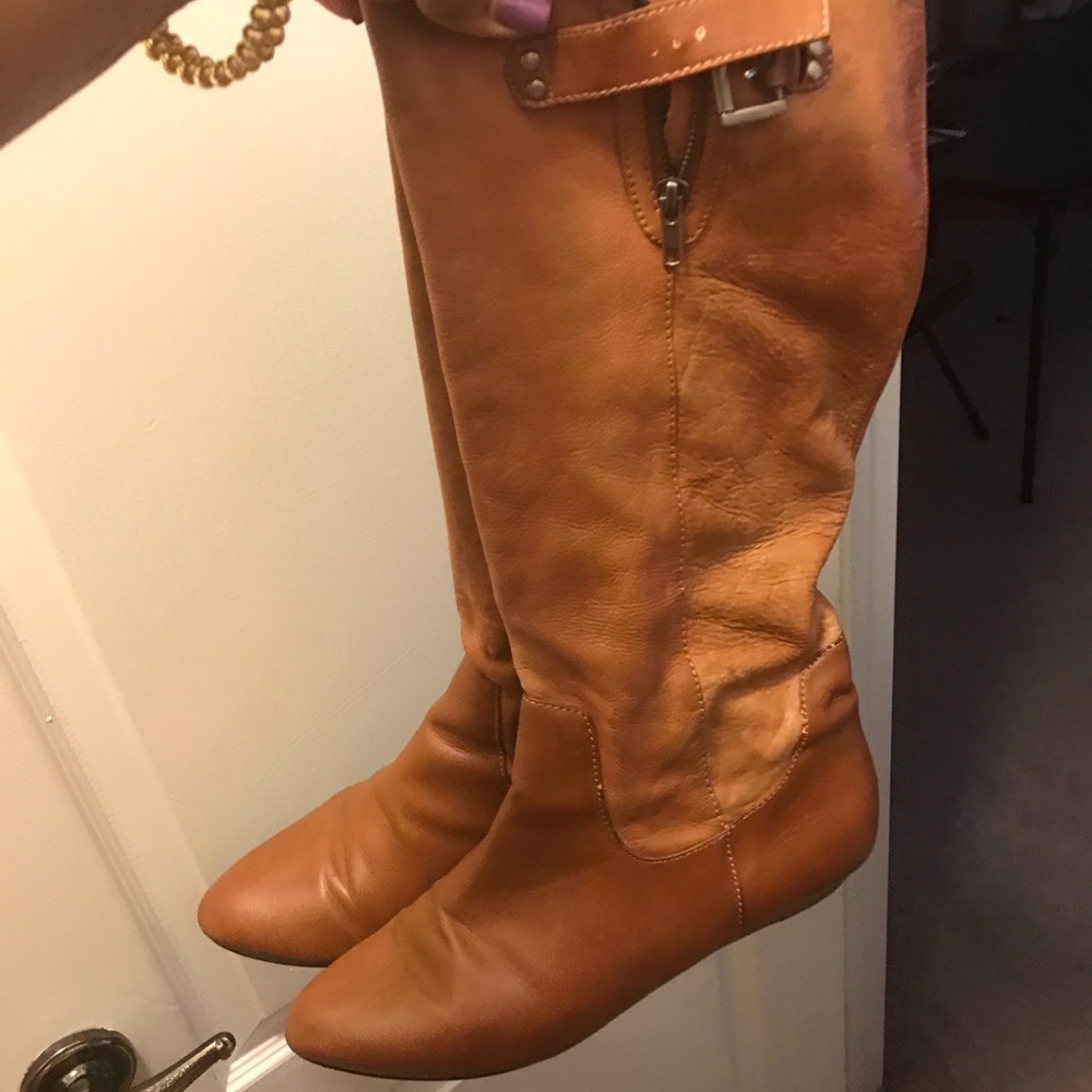 STEVEN LEATHER BOOTS