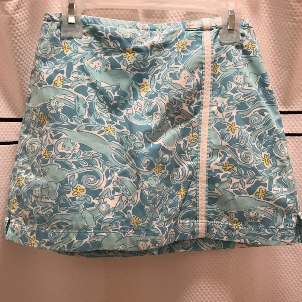 Lilly Pulitzer Monkey Pattern Skort
