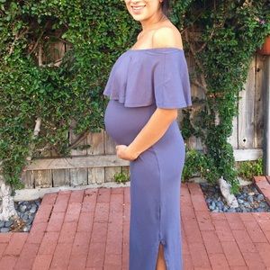 ASOS BARDOT RUFFLE MAXI DRESS