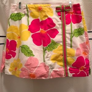 Lilly Pulitzer Floral Pattern Skort