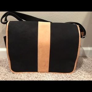 Coach Black &Camel Briefcase