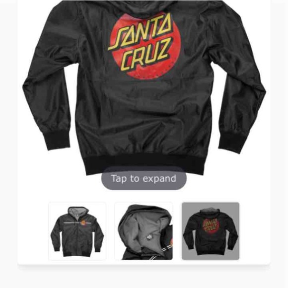 Brand New Santa Cruz Unisex Windbreaker - Picture 2 of 3