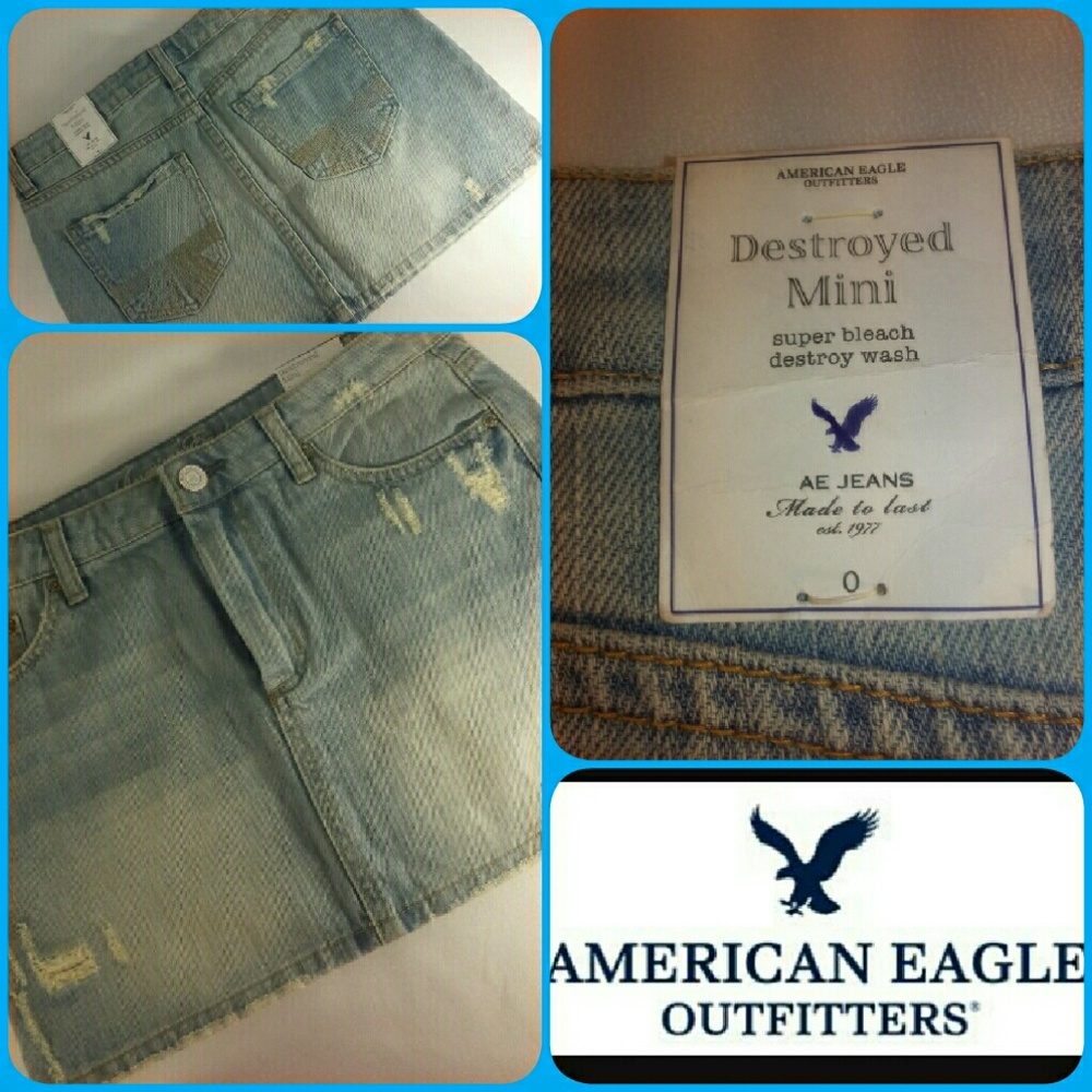 American Eagle Outfitters Destroyed Mini skirt!