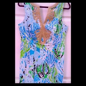 NWOT & NEVER WORN LP Janice Shift Dress Spa Blue