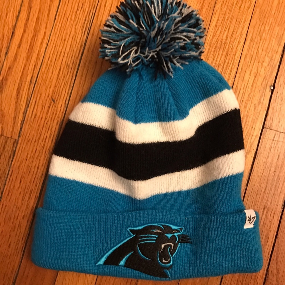 North Carolina panthers beanie good condition