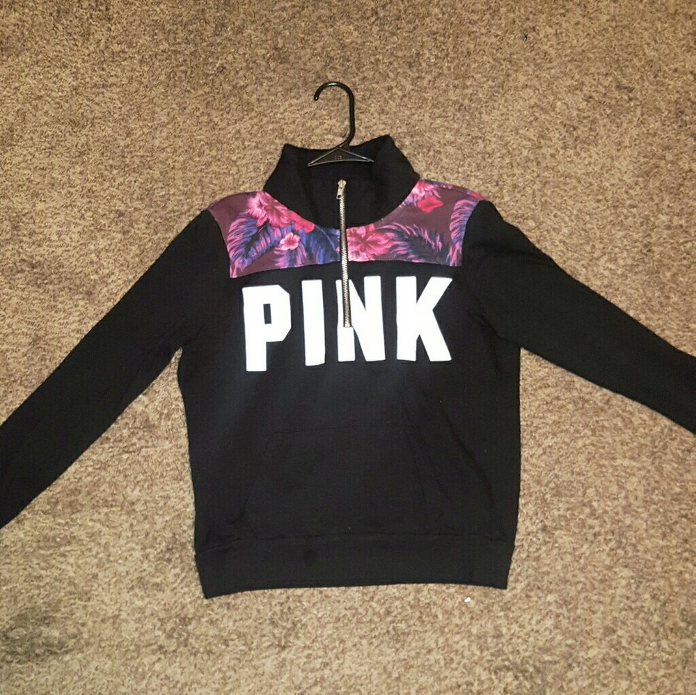 Victoria's Secret PINK half zip sweater