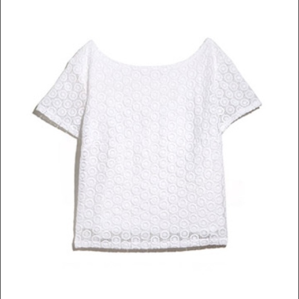 Lilly For Target White Crop Top NWOT