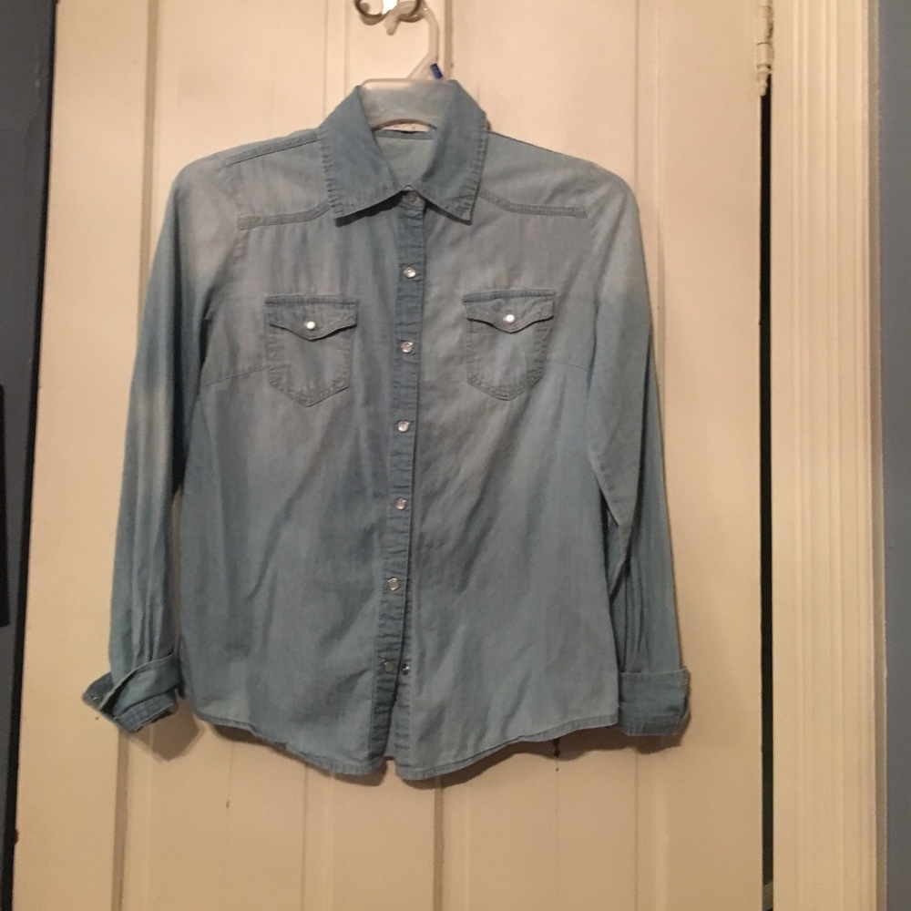 Jean Button Up Shirt