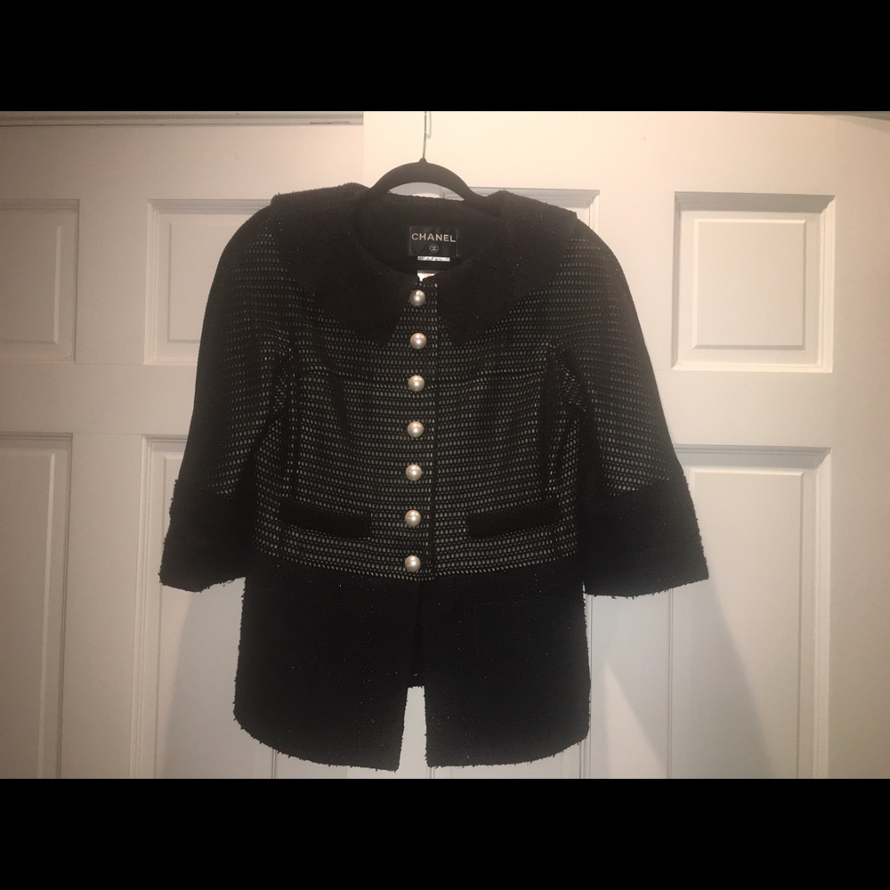 Chanel Wool and Mesh Jacket