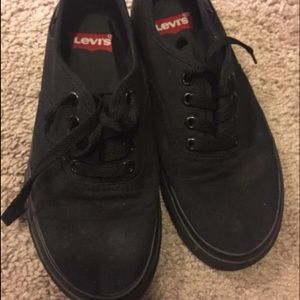 Cute simple black sneakers