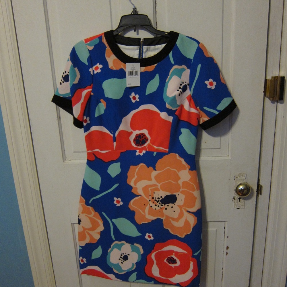 Kate Spade Jaq floral shift dress NEW 8