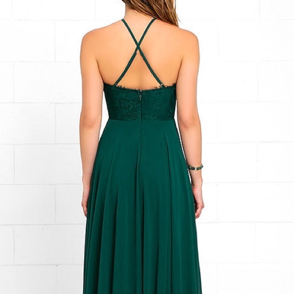 Dark Green Maxi Dress - Picture 2 of 2