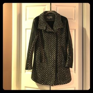 Marc New York Winter coat, wool and faux leather