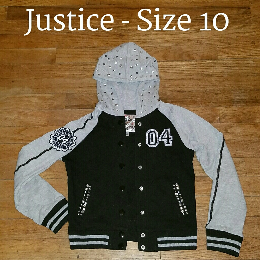Justice Hooded Jacket - Girls Size 10