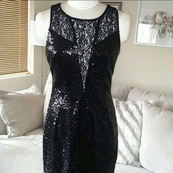 NWT Chelsea & Violet Sequin and Lace Dress - Picture 5 of 7
