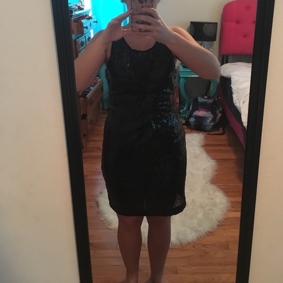 NWT Chelsea & Violet Sequin and Lace Dress - Picture 6 of 7