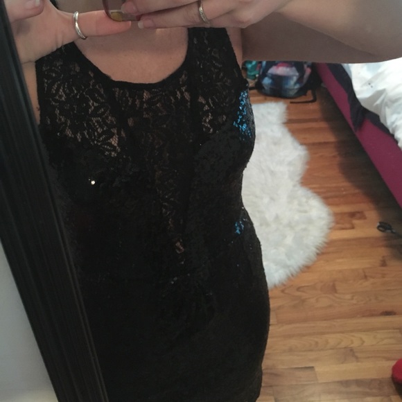 NWT Chelsea & Violet Sequin and Lace Dress - Picture 7 of 7