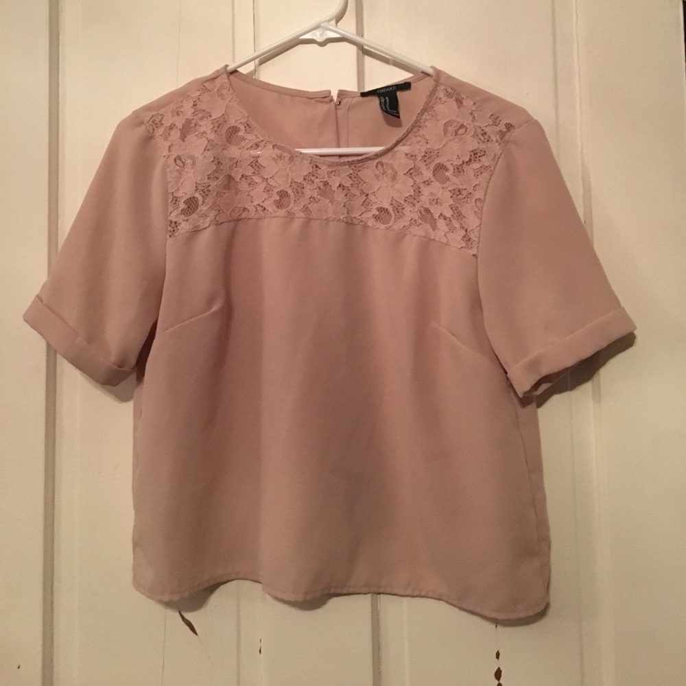 Nude Short Sleeve Top