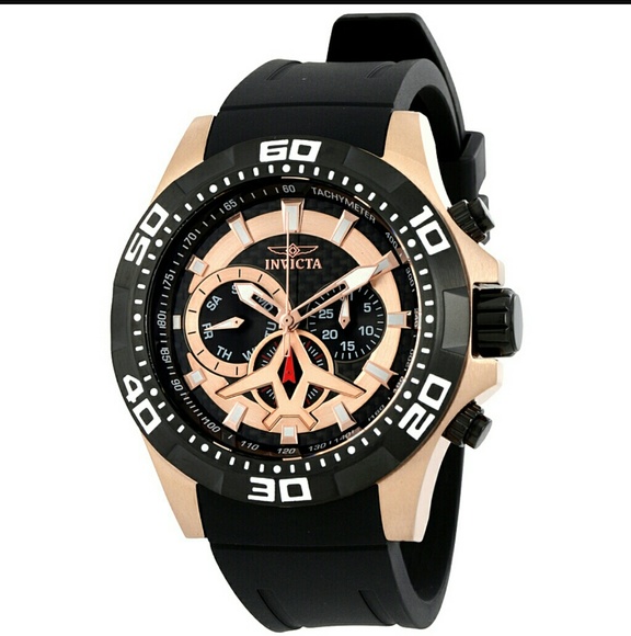 NWT Invicta Aviatior rose carbon watch