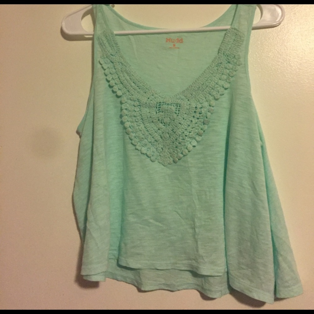 Mint crop top