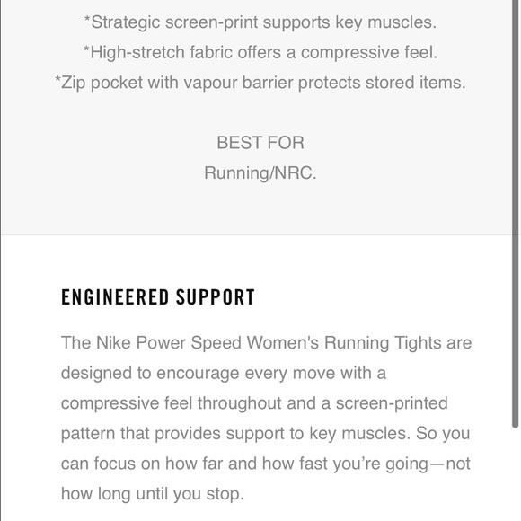 Nike Compression Power Reflective Tights - Picture 6 of 8