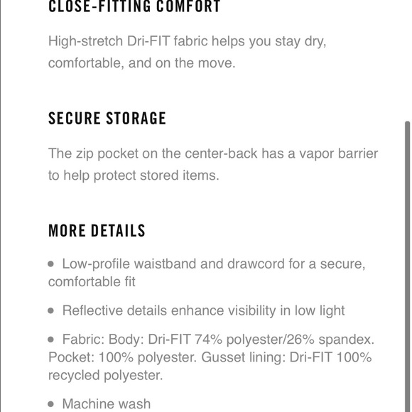 Nike Compression Power Reflective Tights - Picture 7 of 8