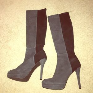 Stuart Weitzman black suede boots