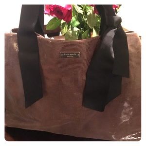 🔥Beautiful Kate Spade brown bag with black bow 🔥