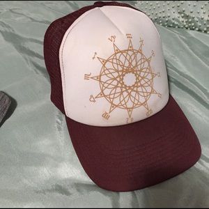 Maroon baseball hat