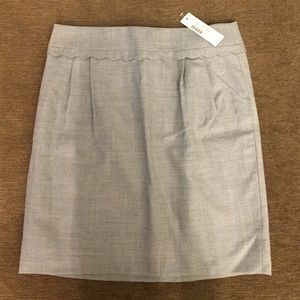 J crew scalloped skirt brand new