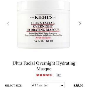Kiehl's ultra facial overnight hydrating mask