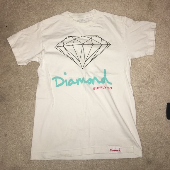 White diamond t shirt unisex - Picture 1 of 3
