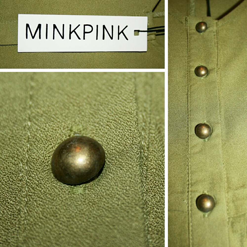 ⚡PRICE DROP⚡ MINKPINK Olive Boho Tunic Dress NWT - Picture 4 of 4