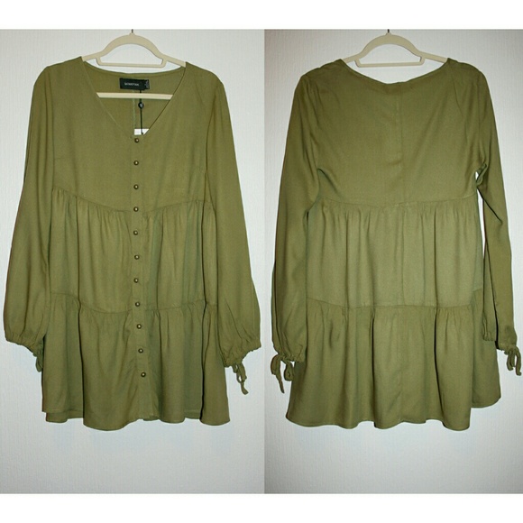 ⚡PRICE DROP⚡ MINKPINK Olive Boho Tunic Dress NWT - Picture 2 of 4