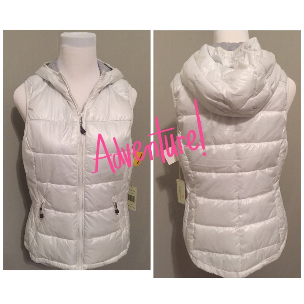 Ivory quilted vest